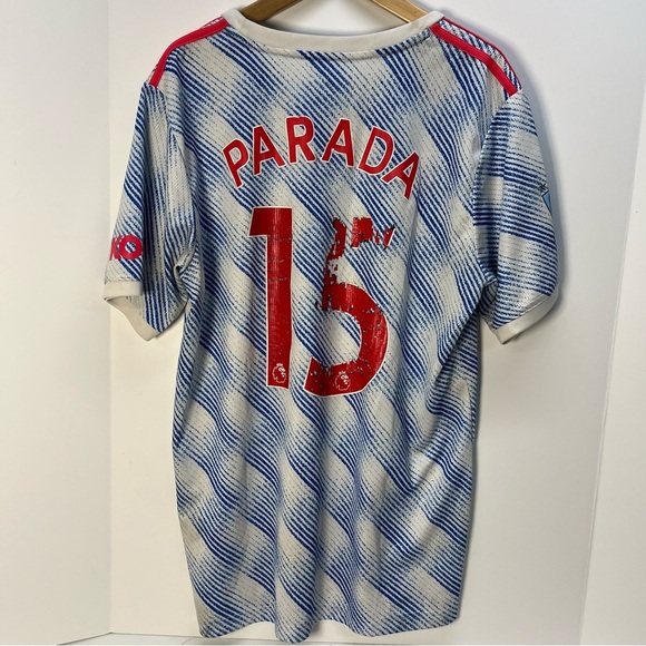 2021/2022 Adidas Manchester United #15 Parada Away Soccer Football Jersey Sz L - Picture 2 of 8